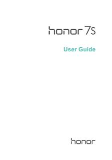 Huawei Honor 7S manual. Tablet Instructions.